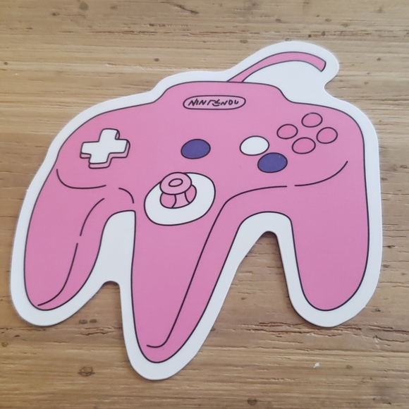 Sticker Accessories 625 Nintendo 64 Controller Matte Sticker Poshmark